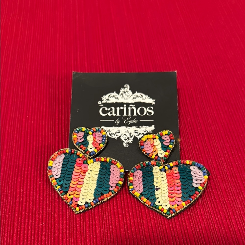 Carinos Multicolor Heart Earrings